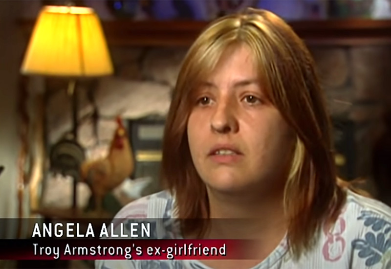 Troy Armstrong's ex-girlfriend Angela Allen