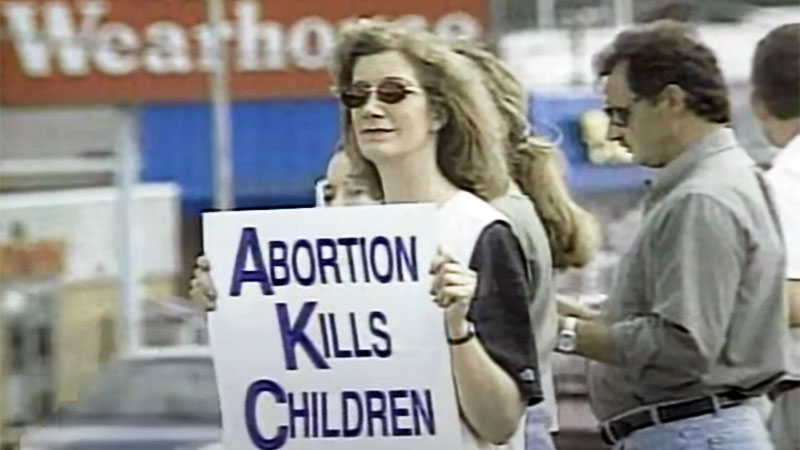 Abortion activists protesting